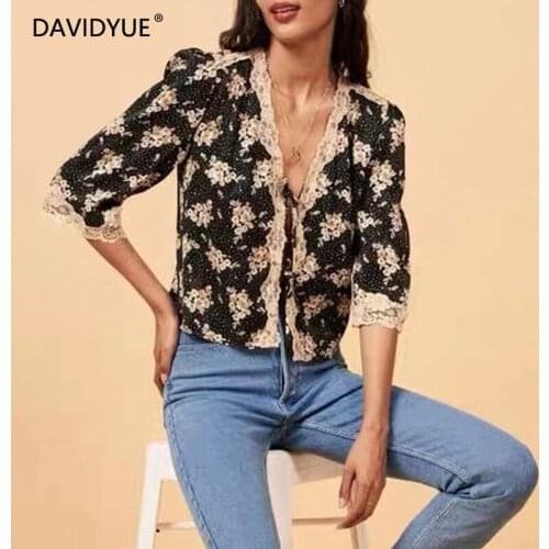 Davidyue Women's Printed Shirts