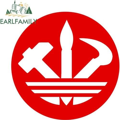 EARLFAMILY 13cm x 12.7cm for USSR Window Motorcycle Decal Car Bumper Window Stickers Graffiti Sticker DIY Vehicle Decoration