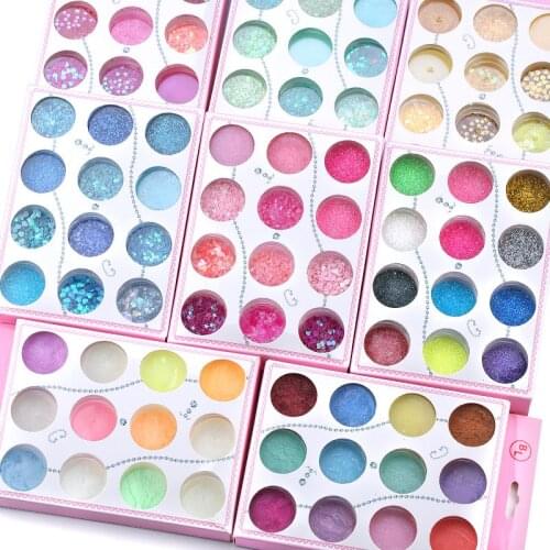 Fluorescent powder sequins Epoxy Resin Tools Filling Materials Crafts jewelry Decoration For Jewelry Making Supplies 12 colors