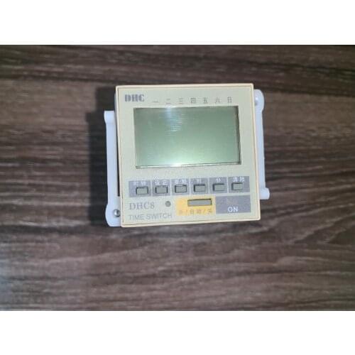 DHC time controller DHC8 timer size 48 * 48 panel output 10A with backlight 8 groups on and off week or day cycle