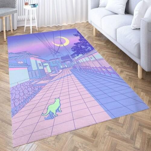 Kyoto Nights Carpet Decora Home Bedroom Kitchen Anti-slip Mat Rug Doormat Aisle Floor Mat Bath Mats Doormat