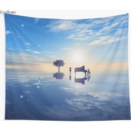 Shigatsu Wa Kimi No Uso Wall Tapestry Cover Beach Towel Throw Blanket Picnic Yoga Mat Home Decoration