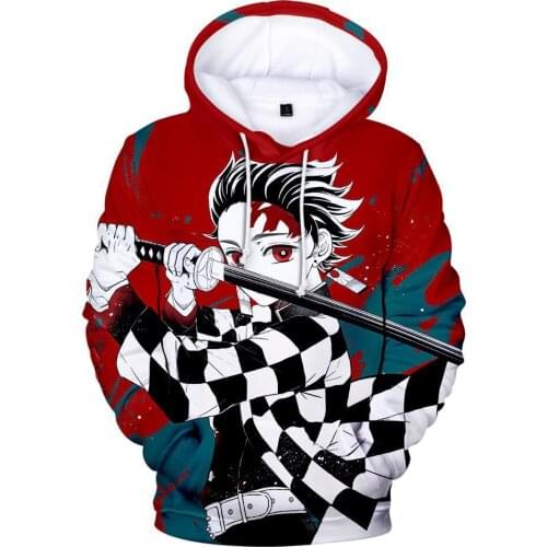 New Demon Slayer Anime Tanjiro And Nezuko Hoodie Sweatshirt Boys Street Style Sweatshirt Girl Sudadera Mujer Clothes