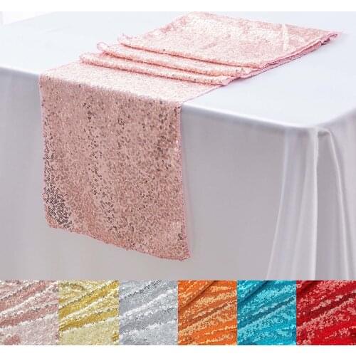 1pc Solid Color Rectangle Satin Sequin Tablecloth Wedding Party Decoration Banquet Dining Table Cover Restaurant Festival Supply