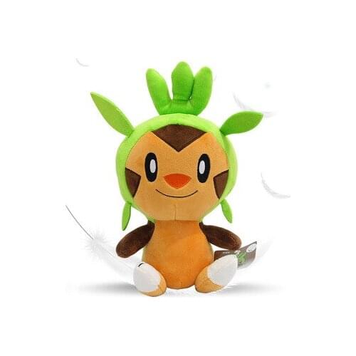 Original Anime Games Pokemon Chespin Plush Toy 29CM Stuffed Toys A Birthday Present For Fhildren