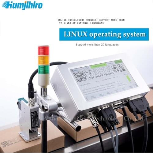 PC Connectivity Inkjet Print QR Code Print Batch Date Number Logo Expiry Date Production Line Automatic Thermal Inkjet Printer
