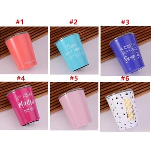 Quevina10pcs 14oz Wine Tumbler Wine Glasses Vacuum Stainless Steel 14 oz kids Cups Travel Vehicle Beer Mug Vacuum Insulated mugs