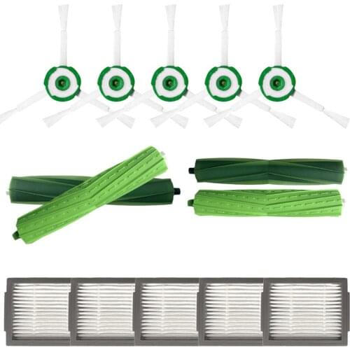 Roller Brush Filter Side Brush For Irobot Roomba I7 I7+ / I7 Plus E5 E6 E7 Vacuum Cleaner Robot Parts Dust Bags#g4