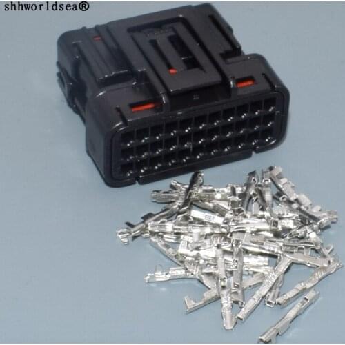 Shhworldsea 1SET 33pin 0.6mm Female Motorcycle Automotive Connector 33 Pole ECU/ECM 025 Waterproof connectors 6189-7106