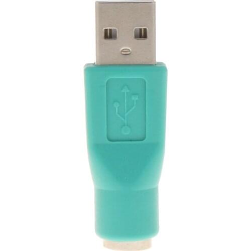 USB Male Plug Converted To PS/2 Female Port Adapter Replacement 50x16x12 Mm