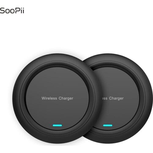 SooPii 2-Pack Wireless Charger 10W Wireless Charging pad for iPhone Xs MAX/XS/X/8/8 Plus and Other QI-Enabled Devices