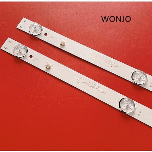 LED Backlight strip 5 Lamp for 32'' LCD TV MS-L1598 V1 32DN 2*5_3030_300MA_30V 8D32-DNWR-A3205A PT320AT01-3 6V/LED 2pcs