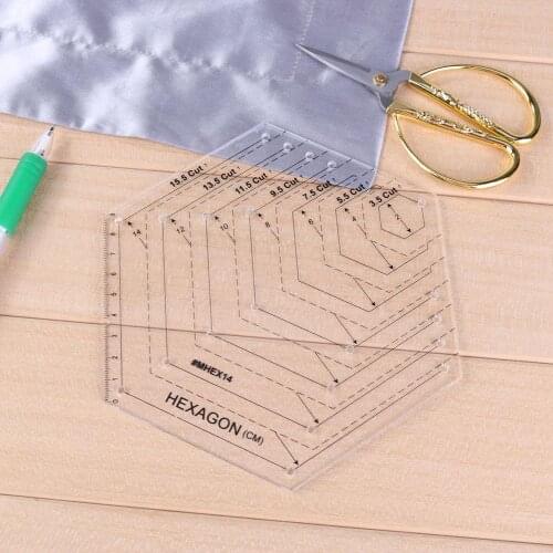 High Grade Acrylic Material Transparent Acrylic Patchwork Craft Quilting Ruler Cutting Rulers DIY Home Office Sewing Tools