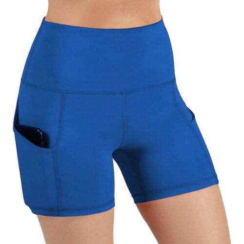 Women Solid Color Yoga Shorts Female Slim Sports Training Ladies Running Shorts Breathable Comfortable Hip Raising Bottom