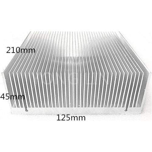 1pcs LED heatsink125*45-210mm/Dense tooth heat sink/High-power LED chips scattered/Fan heatsink