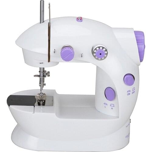 110/220V Mini Electric Sewing Machine For Home Hand Machine To Sew Speed Adjustment with Light Handheld Sewing Machine