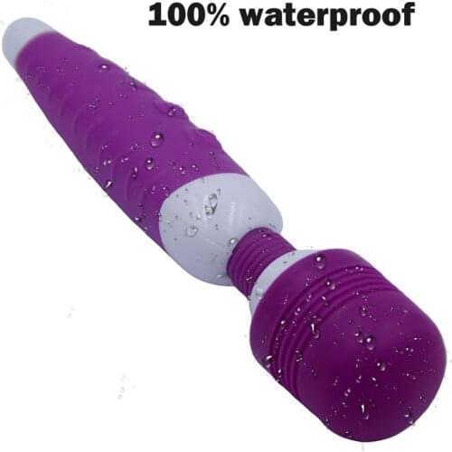 12 Speed Vibrating Magic Wand Vibrator for Women Sex Masturbator USB Rechargeable Clitoris Stimulator Big AV Vibrator Sex Toys