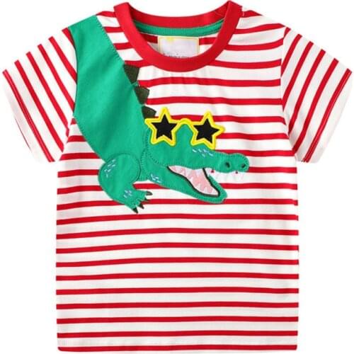 2020 Boys T Shirt Kids Clothes Girls T-shirt Tops Summer Top Animal Crocodile Tshirt Koszulki Koszulka Enfant Tee Shirt Toddler