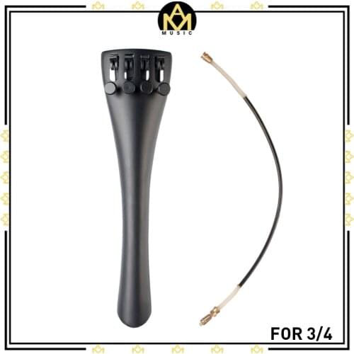 3/4 New Cello Tailpiece W/ Tailgut Tailcord 4 Fine Tuners Aluminum Alloy For 3/4 Cello Violin Family Parts Accessories