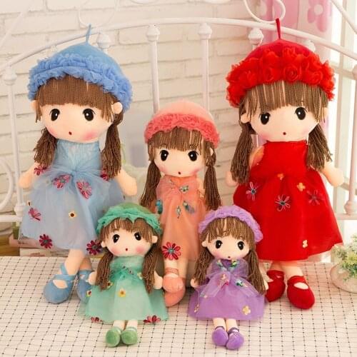 45cm Kids Princess Flower Faerie Stuffed and Plush Doll Toys Lovely Baby Flower Fairy Plush Doll Birthday Gifts for Girls