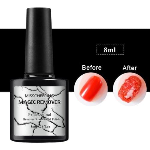 8ML Polish Remover Burst Magic Remove Gel Liquid Sticky Layer Nail Art Soak off Nail Polish Degreaser Nail Art Primer Lacquer