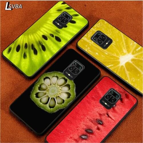 Black Soft Cover Sweet fruit for Xiaomi Redmi Note 9 9S 8 8T 7 7S 6 5A 5 4X 4 Pro Max Prime Phone Case
