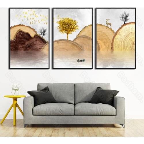 Decorative Painting Living Room Sofa Background Wall Bedroom Bedside Paintings Hand-Painted Dining Room Murals Simple