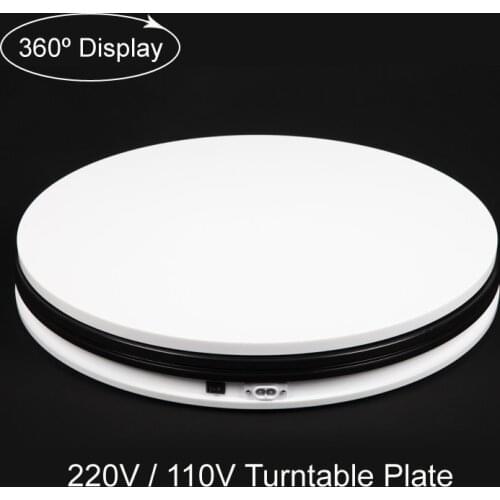 Falconeyes Studio 14" 45cm 360 Degree Electric Rotating Turntable Plate White Shell for Photography Video DSLR Max Load 40KG