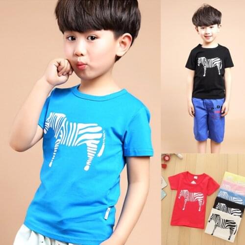 IENENS Summer Kids Boys Girl Short Tees Tops Clothes Clothing Baby Toddler Infant Boy T-shirt Children Cotton Thin T Shirt