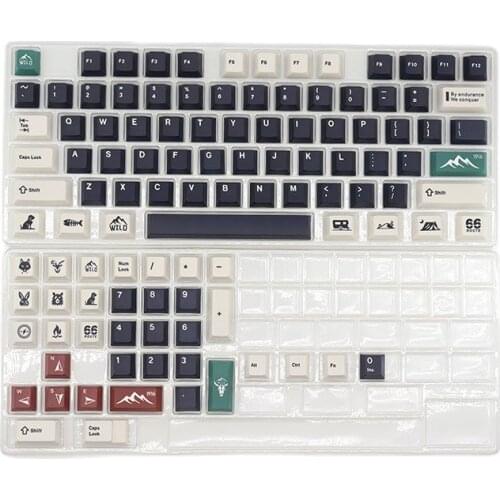 Wild PBT Keycaps Cherry Profile Mechanical Keyboard Keycap Dye Sublimation Compatible with MX Switches 110key