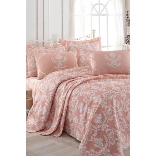 2021 PIQUE Set With Pillowcase Bedspread Sets Bed Linen Sheet Modern For Summer Coverlet Full Size Quilt Covers Bedclothes Pink