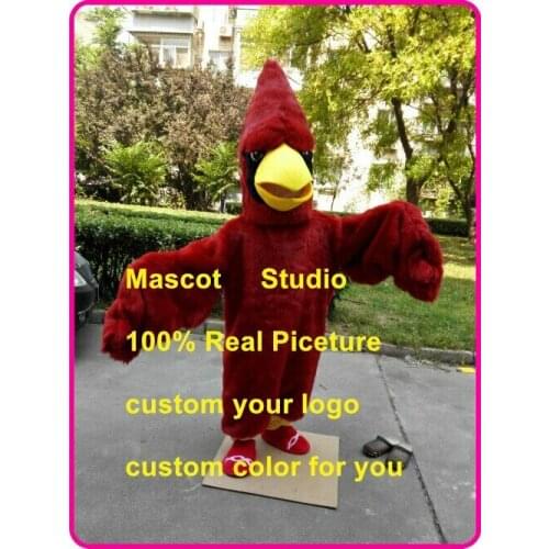 Hairy Mascot Eagle Fursuit Cosplay Costume Cartoon Doll Dress Up Party Game Advertising Clothes Hairy Bird Mascot Costume