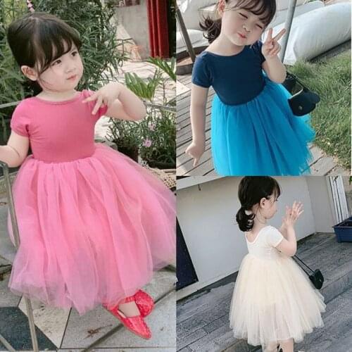 Melario Baby Girls Princess Dresses Summer Kids Girl Patchwork Voile Vestidos Children Party Sweet Costumes 3-7Y