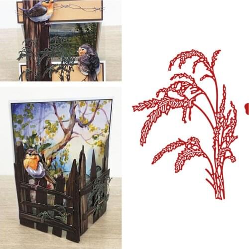 Shadow Ferns Die Metal Cutting Dies for DIY Scrapbooking Crafts Dies Cut Stencils Maker Photo Album Template Handmade Decoration