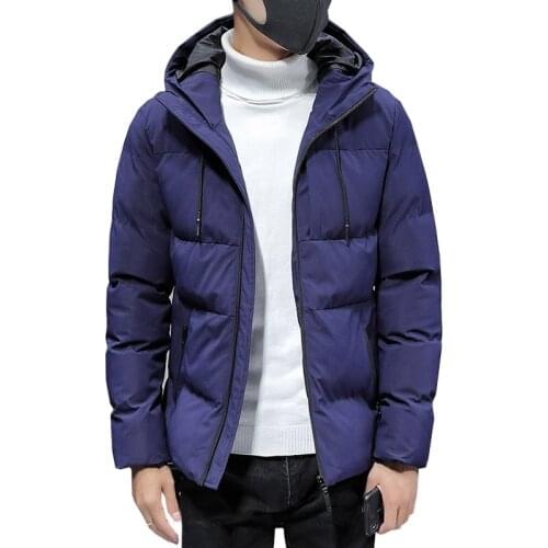 Mens Winter Jackets Fad Vogue Men Cotton Thick Warm Parkas Man Casual Outdoor Windbreaker Hooded Coats