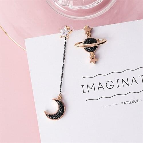 New 2021 Earrings Jewelry Accessories Space Universe Star Moon Planet Long Drop Dangle Earring for Women dropshipping