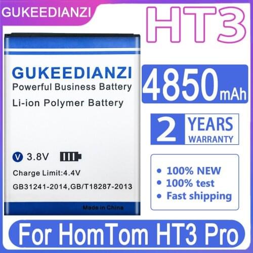 New 4850mAh In Stock High Quality High Capacity Battery For HOMTOM HT3 / HT3 PRO Moble Phone+Tracking Number