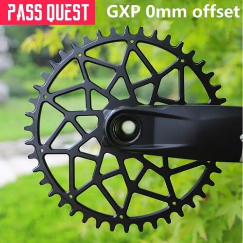 PASS QUEST NEW GXP Runde Oval 0mm Offset 38T-52T Kettenblatt MTB Engen Breite Bike fahrrad Kettenblatt für Sram XX1 GX adler X9