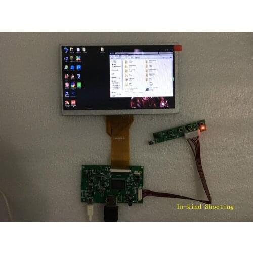 LCD TTL LVDS Controller Board HDMI VGA 2AV 50 PIN for AT070TN90 92 94 Support Automatically Raspberry Pi Driver Board