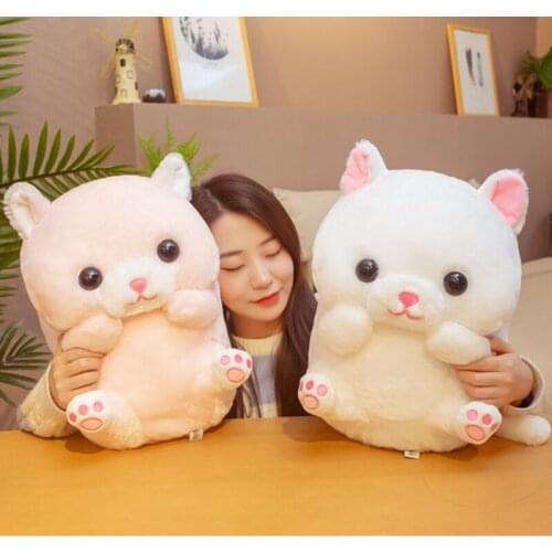 Cartoon Chubby Plush Toy Sitting Milk Cat Doll Home Sofa Cushion Decoration Kids Toy Comforting Doll For Children Girls Gifts