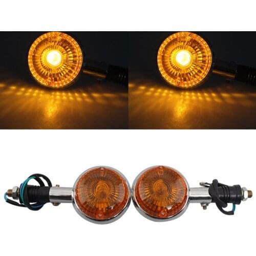 Motorcycle Turn Signal Amber Lights Turning Lamp fit for Yamaha Virago XV250 XV400 XV535 XV920 XV1000 XV 535 920 all yea