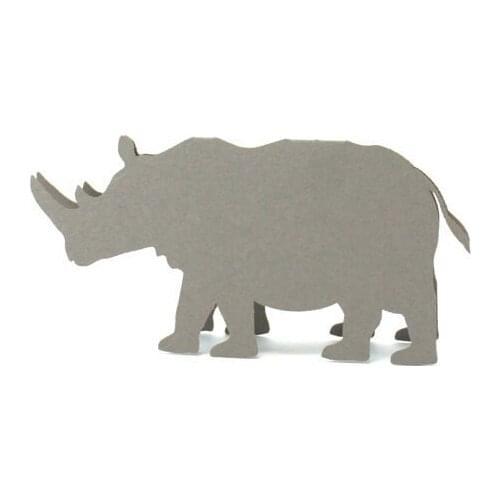 Rhino Place Cards Escort number card rustic wedding birthday bridal shower zoo party table Seating markerspc001