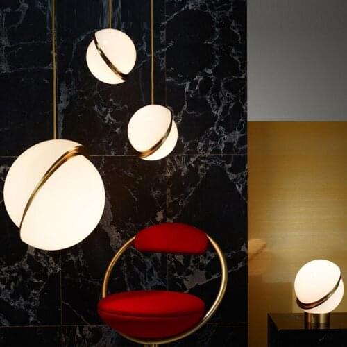 Modern led Pendant Lights Nordic Dining Room Kitchen Hanging Lamp gold ring Pendant Lamp Coffee House Bedroom Home deco fixtures