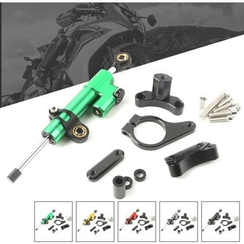 Motorcycle Steering Damper Stabilizer Adjustable Linear with Bracket Kit For HONDA CBR 650 CBR650F Logo 2014-2019