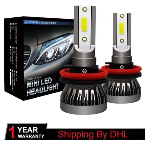 30 pairs Shipping by DHL H7 H4 LED Bulb Car Headlight H11 H1 H8 H9 9005/HB3 9006/HB4 Hi-Lo Beam 80W 10000LM Auto Headlamp LEDs