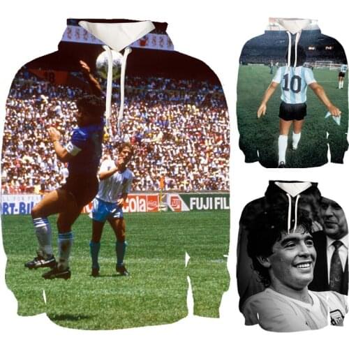 3d Print Men Hoodie Argentina DIEGO ARMANDO MARADONA Hoodies Football Cool Casual Pride Unisex Women Streetwear Men Sweatshirts