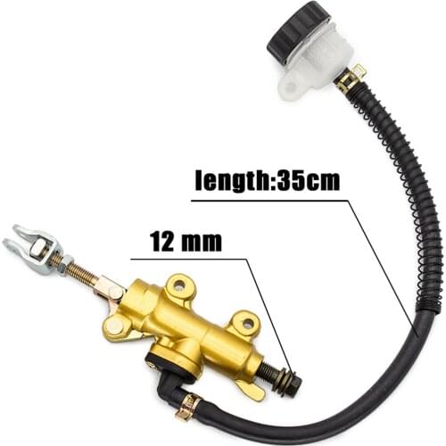 35cm Tubing Motorcycle Rear Brake Pump Foot Hydraulic Refit Rear Brake Master Cylinder Pump For Suzuki Kawasaki Honda Yamaha