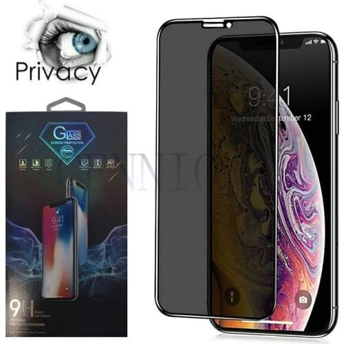Anti Peeping Privacy Tempered Glass Screen Protector For iPhone 13 12 6.1 6.7 Pro Max 11 5.8 6.5 5.5 XR Xs X 100pcs add Retail
