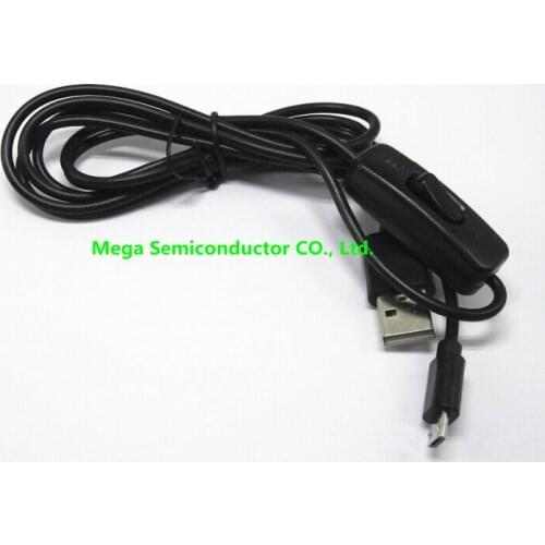 5PCS Micro USB Charger with ON/OFF Switch USB Power Cable for Raspberry Pi
