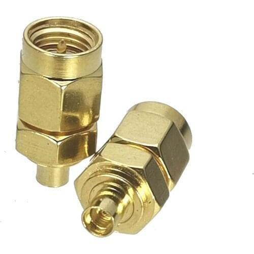 10Pcs SMA Male Plug to MMCX Female Jack RF Adapter Connector Coaxial High Quanlity straight